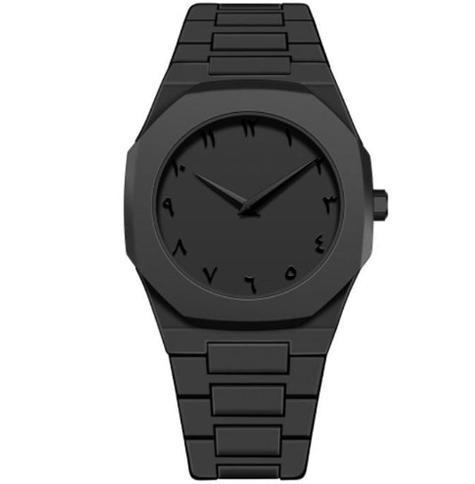 Full Black Arabic Aura Watch